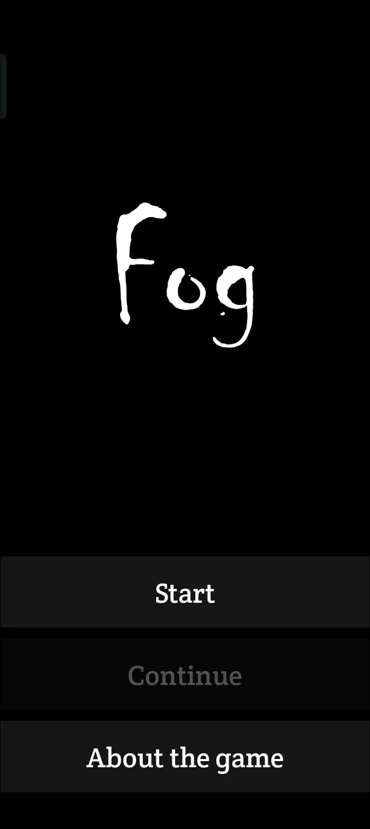 Fog - White Darkness Text RPG screenshot