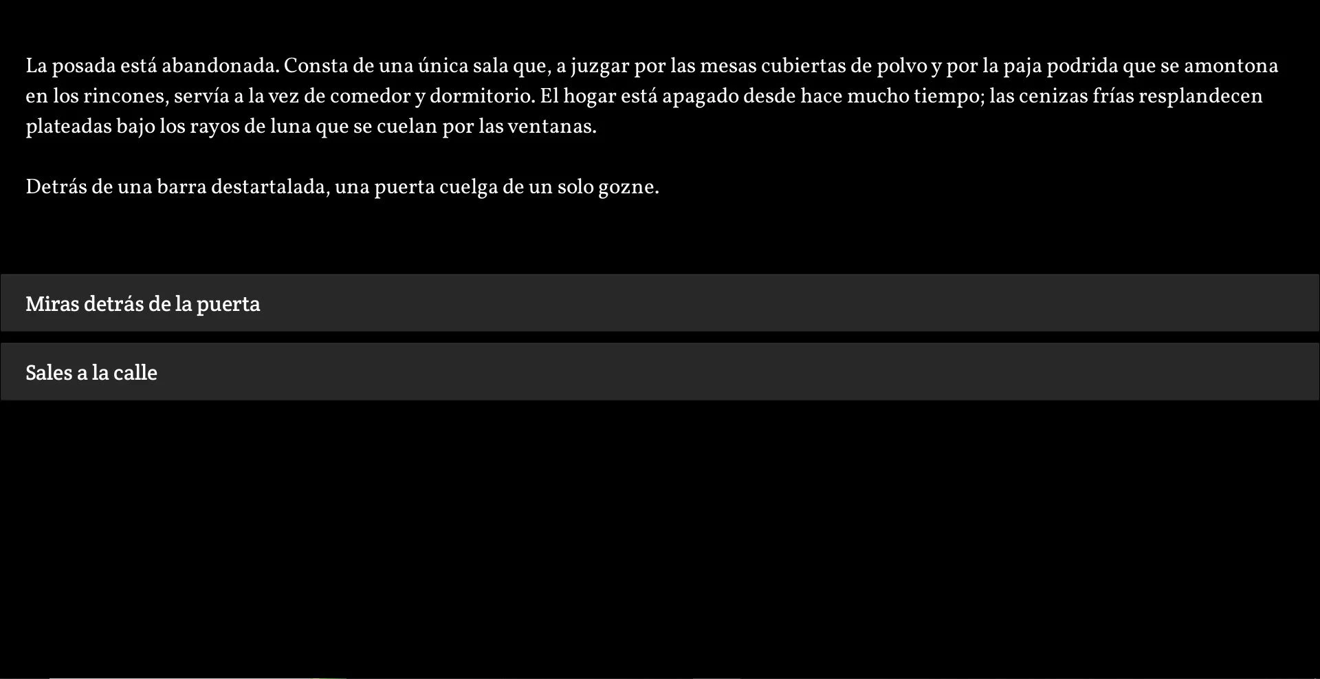 Fog - White Darkness Text RPG screenshot