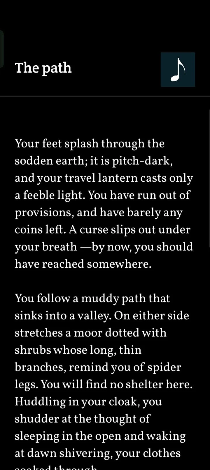 Fog - White Darkness Text RPG screenshot