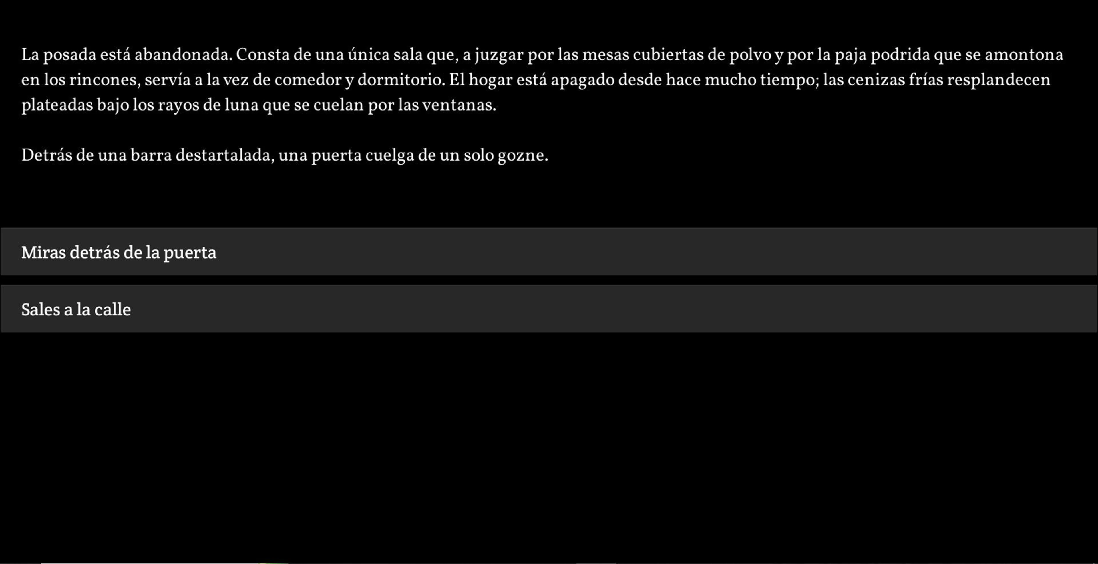 Fog - White Darkness Text RPG screenshot
