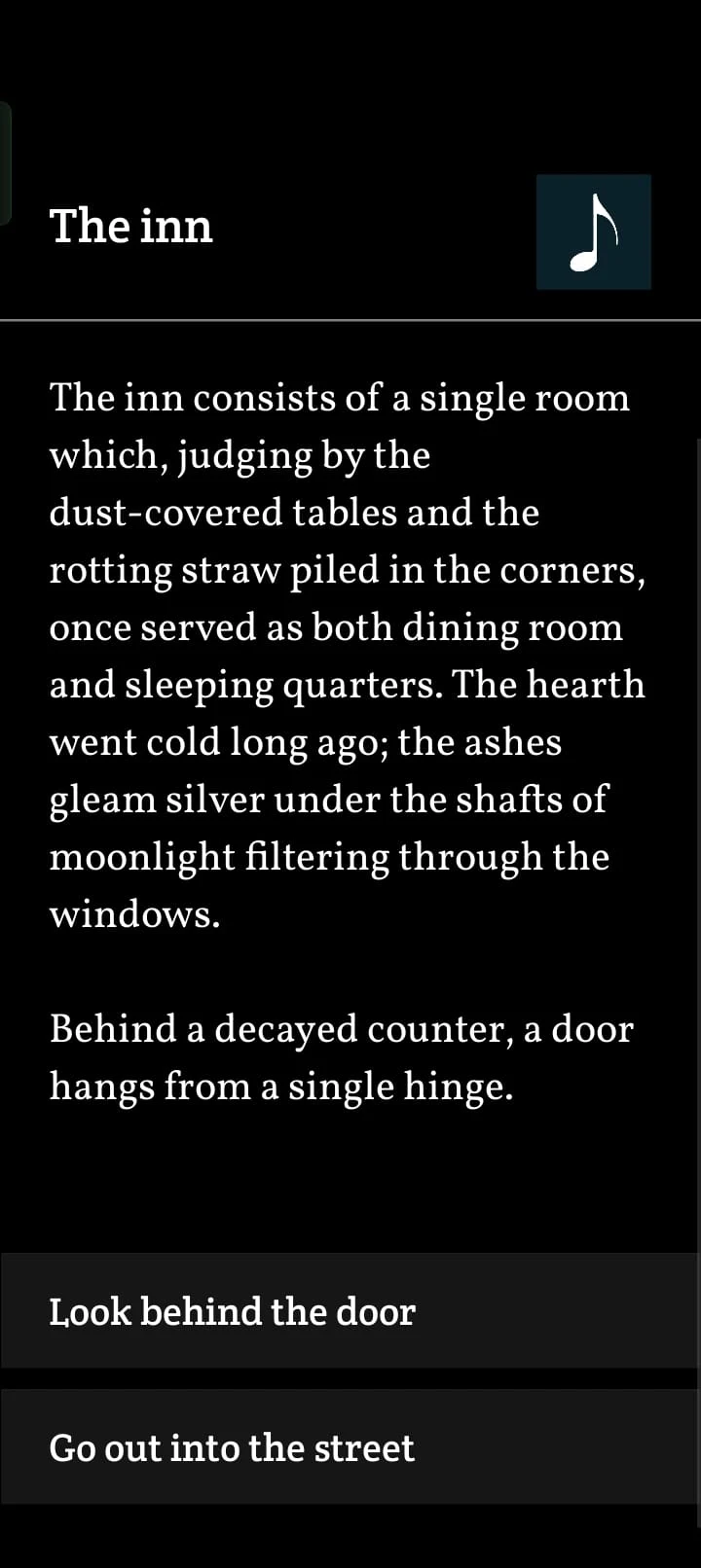 Fog - White Darkness Text RPG screenshot