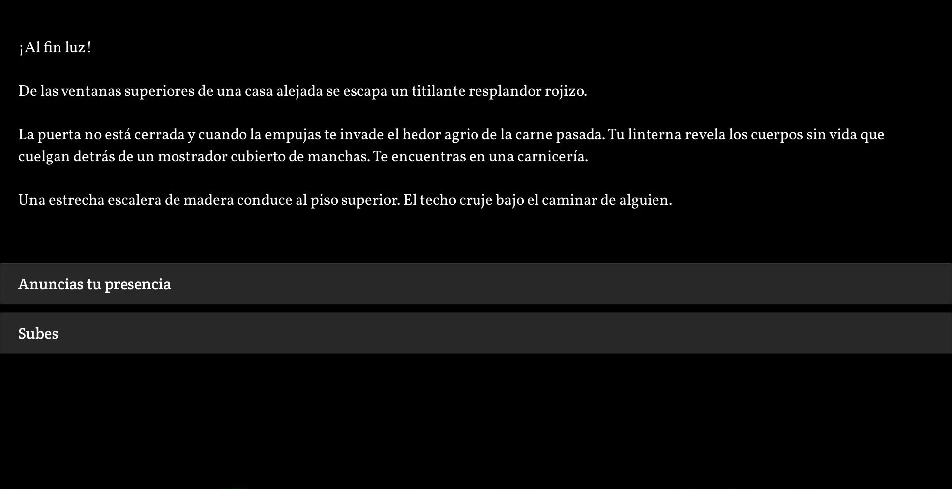 Fog - White Darkness Text RPG screenshot
